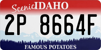 ID license plate 2P8664F