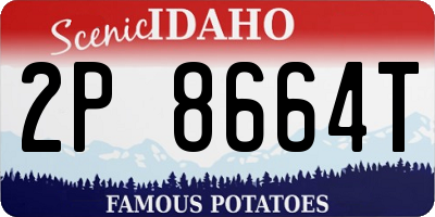 ID license plate 2P8664T