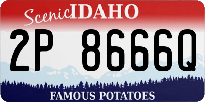 ID license plate 2P8666Q