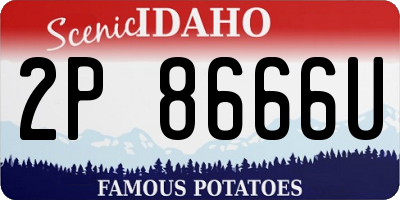 ID license plate 2P8666U