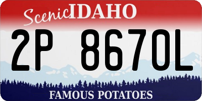 ID license plate 2P8670L