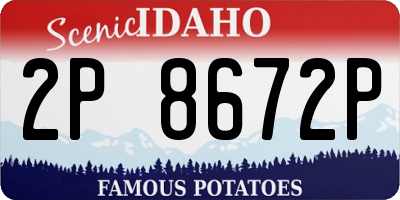 ID license plate 2P8672P