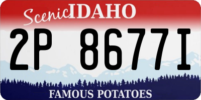 ID license plate 2P8677I