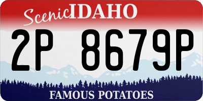 ID license plate 2P8679P