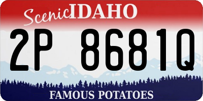 ID license plate 2P8681Q