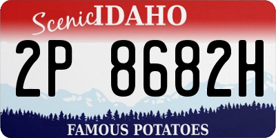 ID license plate 2P8682H