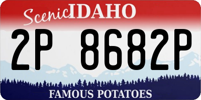ID license plate 2P8682P