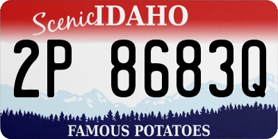 ID license plate 2P8683Q