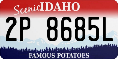 ID license plate 2P8685L