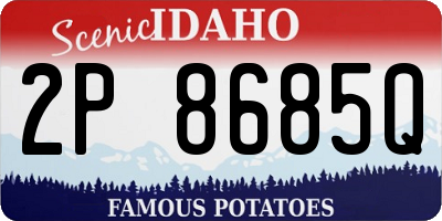 ID license plate 2P8685Q