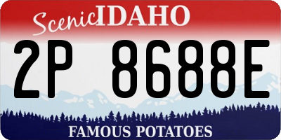 ID license plate 2P8688E
