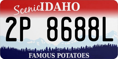 ID license plate 2P8688L