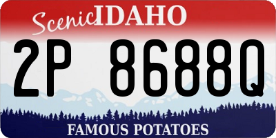 ID license plate 2P8688Q