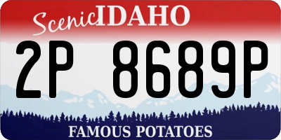ID license plate 2P8689P