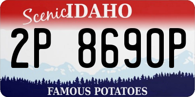 ID license plate 2P8690P