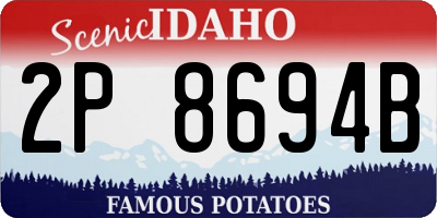 ID license plate 2P8694B