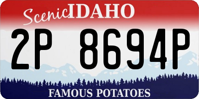 ID license plate 2P8694P
