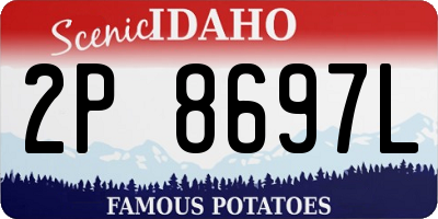 ID license plate 2P8697L