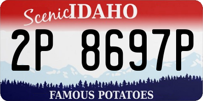 ID license plate 2P8697P