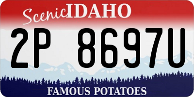 ID license plate 2P8697U