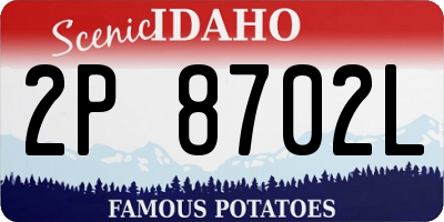ID license plate 2P8702L