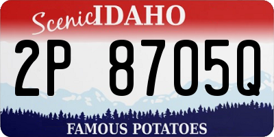 ID license plate 2P8705Q