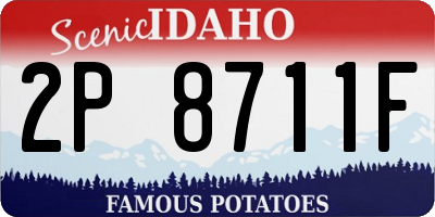 ID license plate 2P8711F