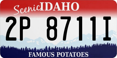 ID license plate 2P8711I
