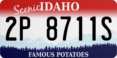 ID license plate 2P8711S