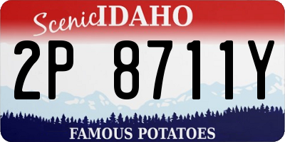 ID license plate 2P8711Y