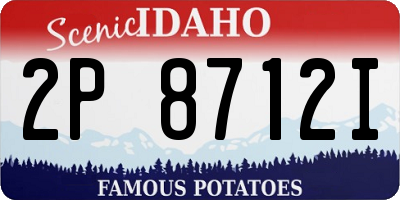 ID license plate 2P8712I