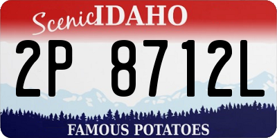 ID license plate 2P8712L