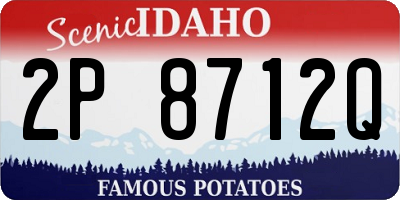 ID license plate 2P8712Q