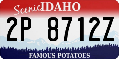 ID license plate 2P8712Z