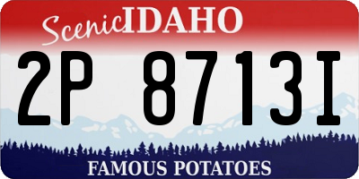 ID license plate 2P8713I