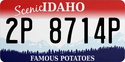 ID license plate 2P8714P
