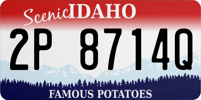ID license plate 2P8714Q