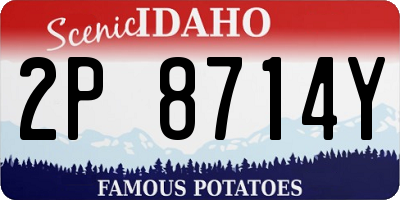 ID license plate 2P8714Y
