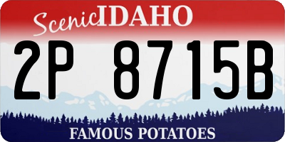 ID license plate 2P8715B
