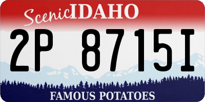 ID license plate 2P8715I