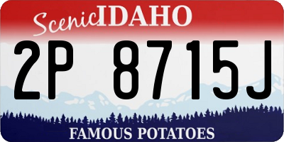 ID license plate 2P8715J