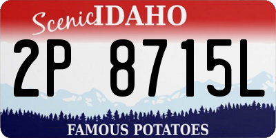 ID license plate 2P8715L