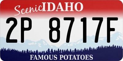 ID license plate 2P8717F