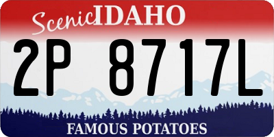 ID license plate 2P8717L