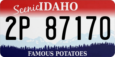 ID license plate 2P8717O