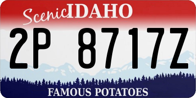 ID license plate 2P8717Z