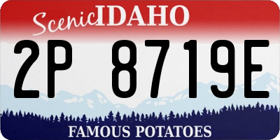 ID license plate 2P8719E