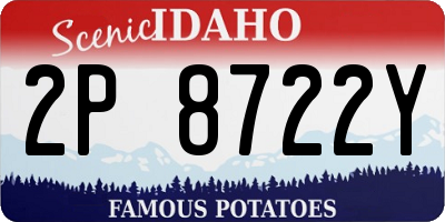 ID license plate 2P8722Y