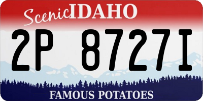 ID license plate 2P8727I