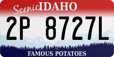 ID license plate 2P8727L